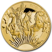 St Helena: Goddesses - Eos and the Horses 1/4 uncji Złota 2023