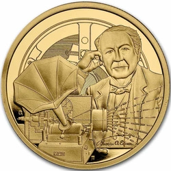  Niue: Icons of Inspiration - Thomas Edison 1 uncja Złota 2023