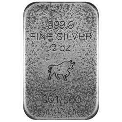 Sztabka Asturmint: Dia de los Muertos "Radioactive Catrina" kolorowana 2 uncje Srebra 2025 Antique Finish