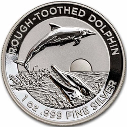 Rough-Toothed Dolphin 1 uncja Srebra 2023 Proof Ultra High Relief 
