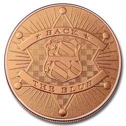 Back The Blue 1 uncja Miedzi