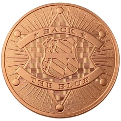 Back The Blue 1 uncja Miedzi