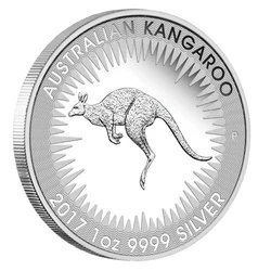 Australijski Kangur zestaw 4 srebrnych monet - 1 uncja 1/2 uncji 1/4 uncji 1/10 uncji 2017