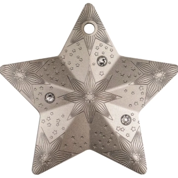 Cook Islands: Holiday Ornament - Starry Sky 1 uncja Srebra 2024 Silk Coin