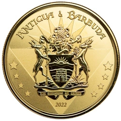 Antigua & Barbuda: Coat of Arms 1 uncja Złota 2022
