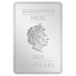 Niue: Harry Potter - Movie Poster 'Harry Potter and the Deathly Hallows Part 2' kolorowany 1 uncja Srebra 2021 Proof