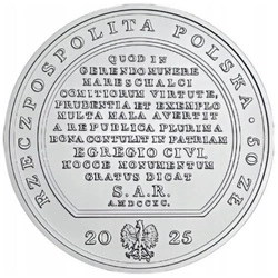 Skarby sztuki medalierskiej - Stanisław Małachowski 50 zł Srebro 2025 High Relief 	