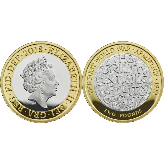 Zestaw 14 srebrnych monet Wielka Brytania 2018 Proof