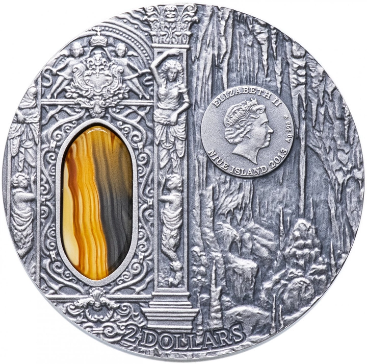 Niue: Crystal Art - Mysteries of Wawel 2 uncje Srebra 2013 Antiqued Coin