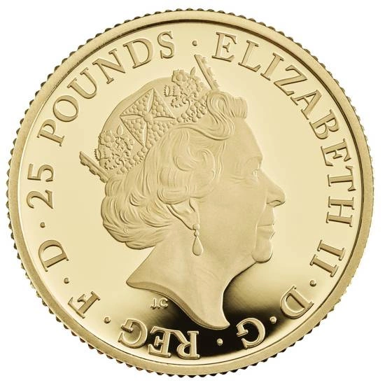 The Royal Tudor Beasts: Seymour Panther 1/4 uncji Złota 2022 Proof