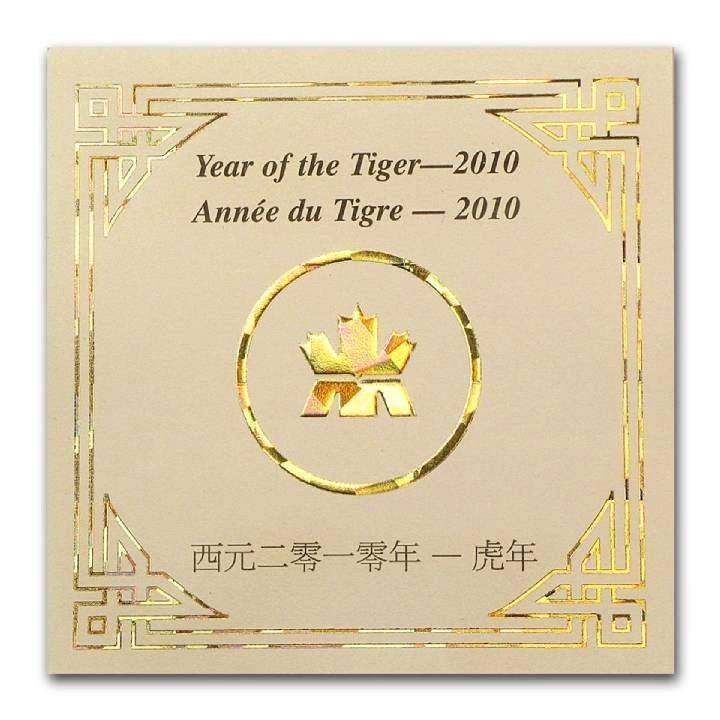 Canada: Year of the Tiger $150 Złoto 2010 Proof Hologram