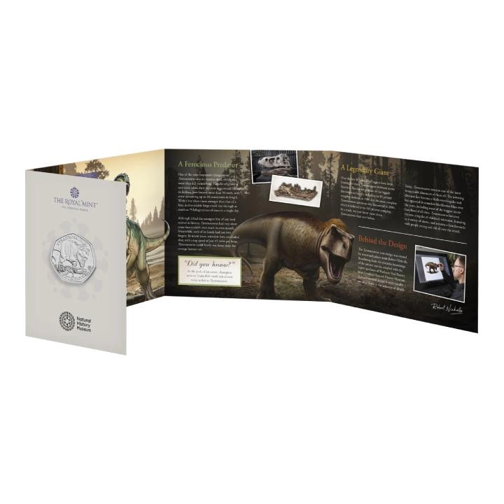 Dinosaurs: Iconic Specimens - Tyrannosaurus Rex 50p Miedzionikiel 2024