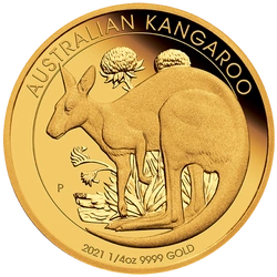 Australijski Kangur 1/4 uncji Złota 2021 Proof