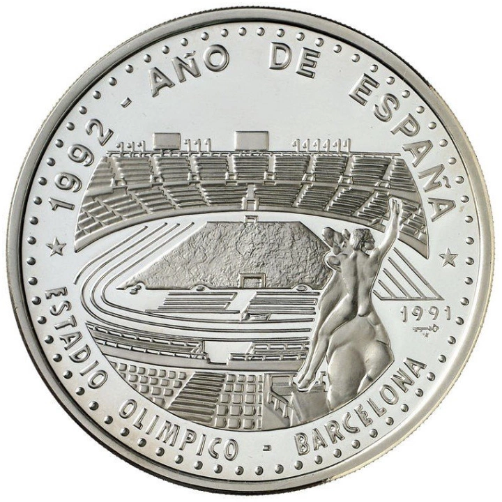 Kuba: Barcelona Olympic Stadium 5 uncji Srebra 1991