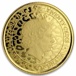 Ghana: Leopard 1 uncja Złota 2020 Proof