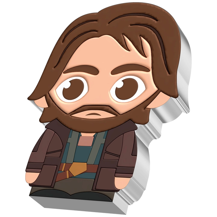 Niue: Star Wars - Cassian Andor Chibi Coin kolorowany 1 uncja Srebra 2022 Proof
