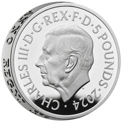 Great Engravers - Benedetto Pistrucci St George and the Dragon 2 uncje Srebra 2024 Proof