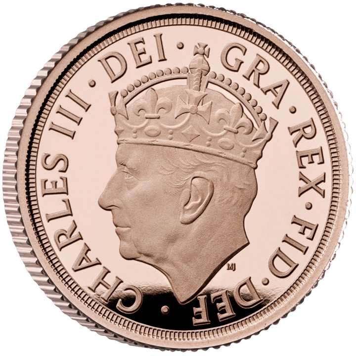 Wielka Brytania: The Coronation of His Majesty King Charles 1/4 Sovereign 2023 Proof
