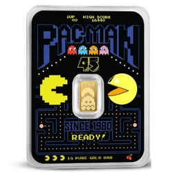 Sztabka PAC-MAN 45. rocznica 1 gram Złota 2025