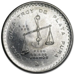 Meksyk: Onza Balance Scal 1 uncja Srebra 1980