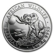 African Wildlife: Słoń Somalijski 1 uncja Srebra 2016