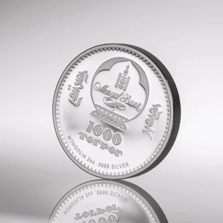 Mongolia: Peter Carl Fabergé – Peter the Great pozłacany 2 uncje Srebra 2026 Proof