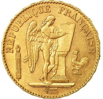 Francja, 20 Franków Génie Różne roczniki