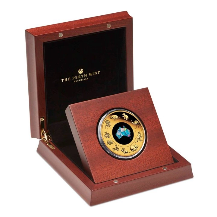 Great Southern Land 2 uncje Złota 2022 Proof Opal