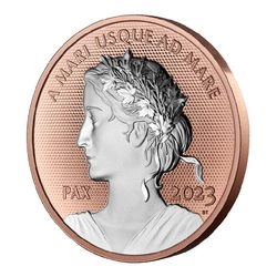 Canada: Peace Dollar pozłacany 1 uncja Srebra 2023 Proof Ultra High Relief Plated Coin