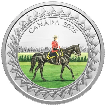 Canada: RCMP Musical Ride kolorowany $20 Srebro 2025 Proof