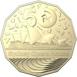 RAM: 50th Anniversary of the Sydney Opera House 50c Brąz Aluminiowy 2023