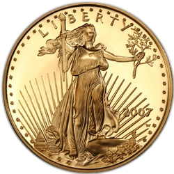 Amerykański Orzeł 1/4 uncji Złota 2007 Proof