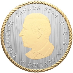 Canada: The Hunter pozłacany $30 Srebro 2024 Reverse Proof