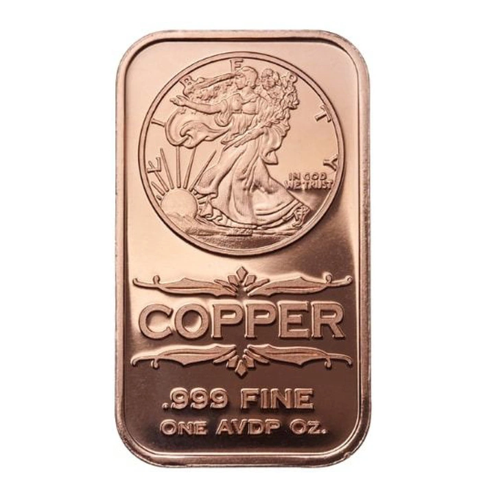 Sztabka Walking Liberty 1 uncja Miedzi