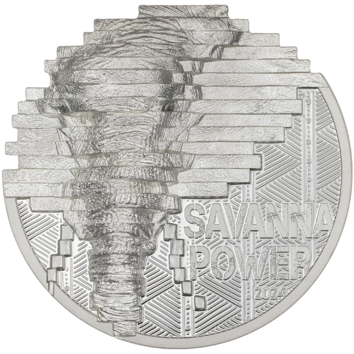 Cook Islands: Reconstruction - Elephant 2 uncje Srebra 2024 Proof High Relief