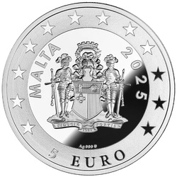 Malta: Prague - City Clocks kolorowany 1 uncja Srebra 2025 Proof