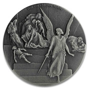 Niue: Biblical - The Firstborn Slain 2 uncje Srebra 2019 Proof Antiqued Coin