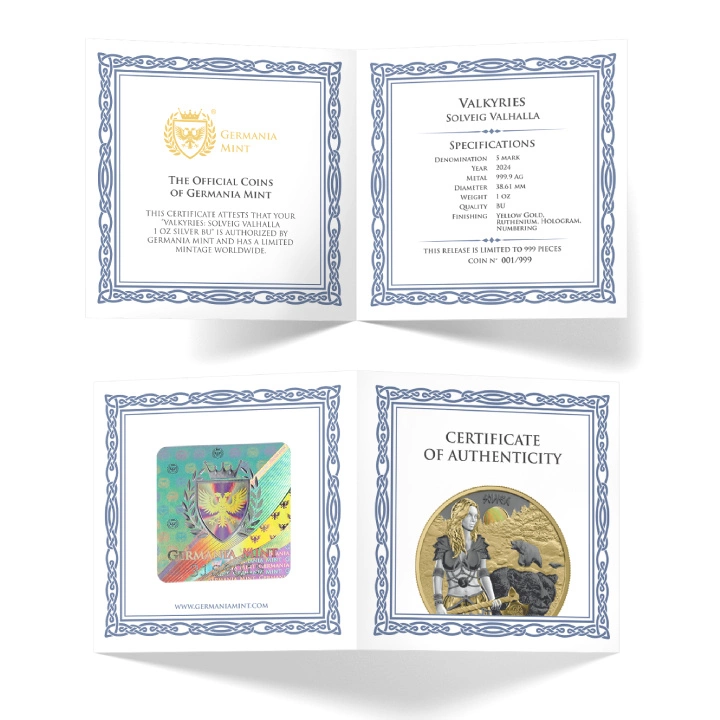 Valkyries: Solveig Valhalla 1 uncja Srebra 2024 Multimetal
