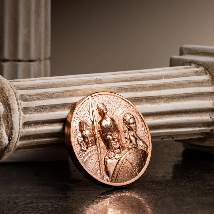 Cook Islands: Sparta 50 gramów Miedzi 2023 Prooflike Ultra High Relief