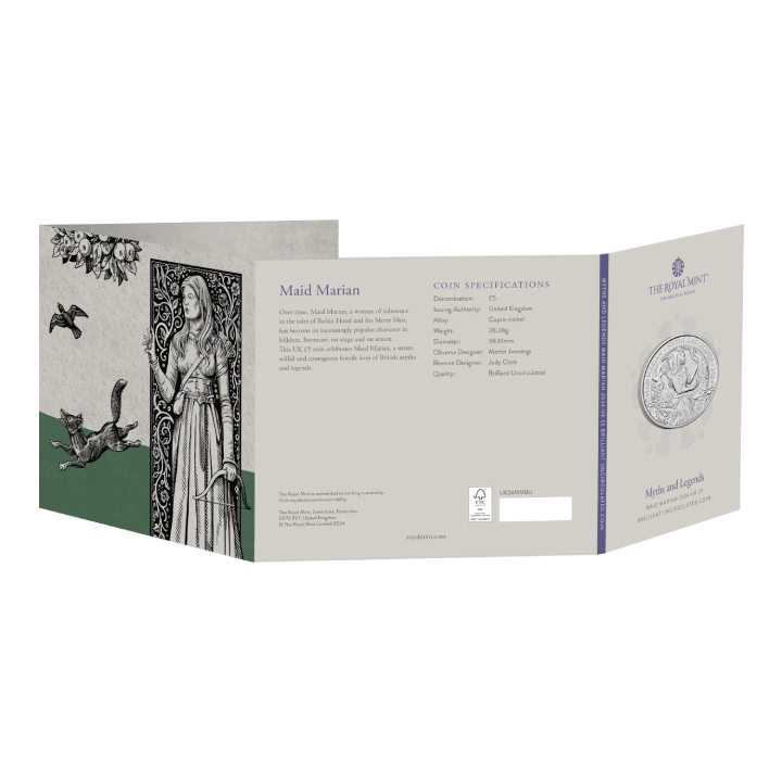 Myths & Legends: Maid Marian £5 Miedzionikiel 2024