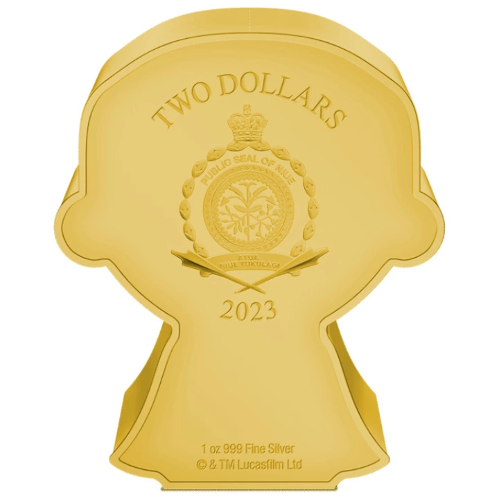 Niue: Star Wars - Chibi 'Count Dooku' pozłacany 1 uncja Srebra 2023 Proof