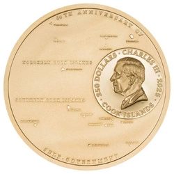Cook Islands: 60 Years of Self-Government 1 uncja Złota 2025 Proof
