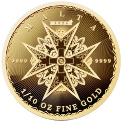 Malta: Maltese Cross 1/10 uncji Złota 2024