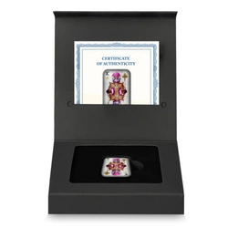 Sztabka Asturmint: Poker Cards - King of Clubs kolorowany 2 uncje Srebra 2024 Antique Finish
