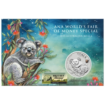 Koala 1 uncja Srebra 2025 Privy Mark (ANA Coin Show Special) 