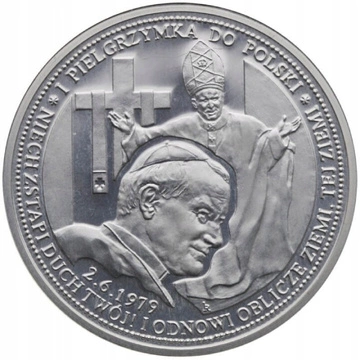 Medal Jan Paweł II - I Pielgrzymka do Polski 2.6.1979 Srebro Proof