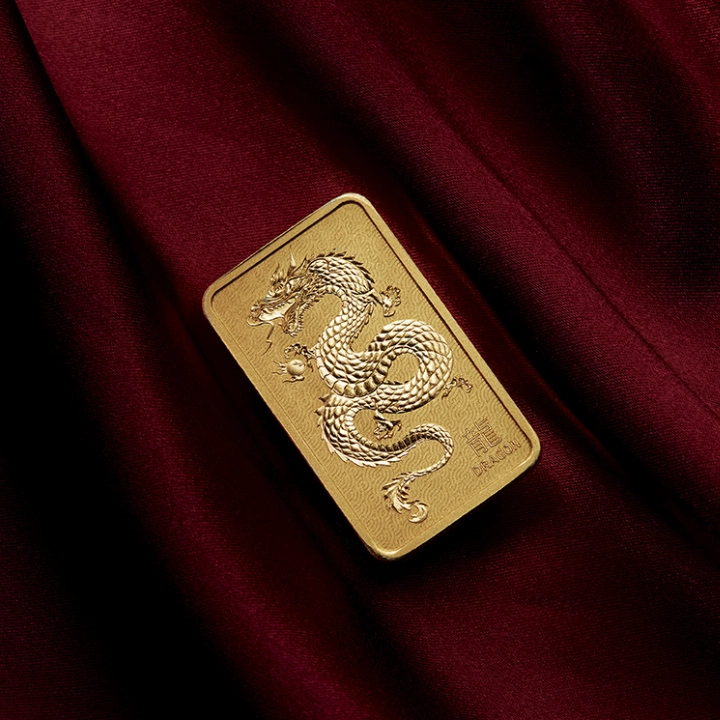 Sztabka The Perth Mint: Lunar - Rok Smoka 1 uncja Złota