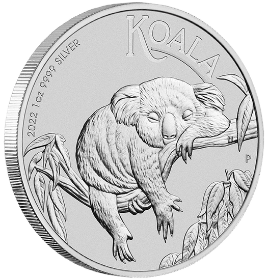 Perth Mint Koala 1 uncja Srebra 2022 1 AUD