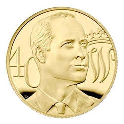 The 40th Birthday of HRH The Duke of Cambridge 5 uncji Złota 2022 Proof