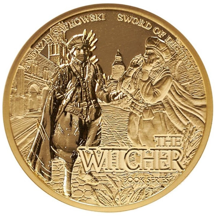 Niue: The Witcher Book Series - Sword of Destiny 1/10 uncji Złota 2022 Proof